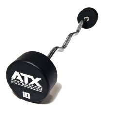 Bicepsová činka zalomená ATX LINE URETHAN 10 kg