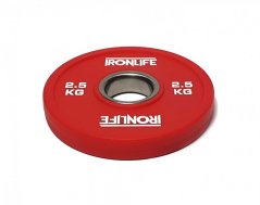 Frakční kotouč urethan IRONLIFE 2,5 kg, červený