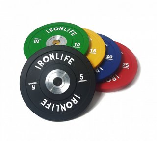 Urethane disc IRONLIFE Bumper Competition 10 kg, green