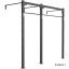 Monkey Rack s instalací do zdi STANDARD ATX - Varianta: Monkey Rack s instalací do zdi ATX STANDARD1, 1 sektor, výška 271cm