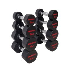 Sada pogumovaných činek PROIRON 3 - 10 kg (4 páry činek)