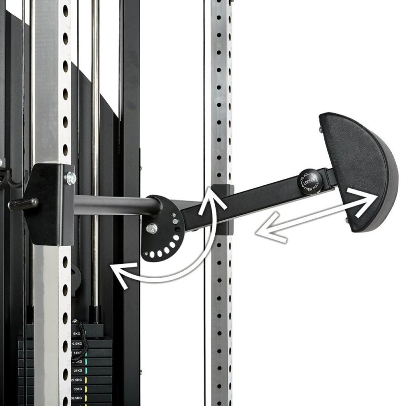 Multifunkční posilovací stroj ATX LINE Dual Pulley FTO-⁠600, cihličkové závaží 2 x 90 kg