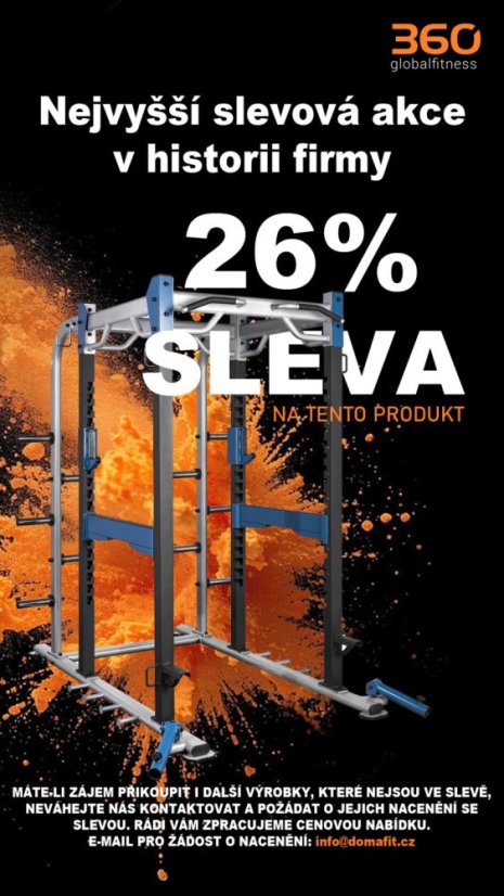 Posilňovacia klietka Power Rack IRONLIFE, výška 226 cm