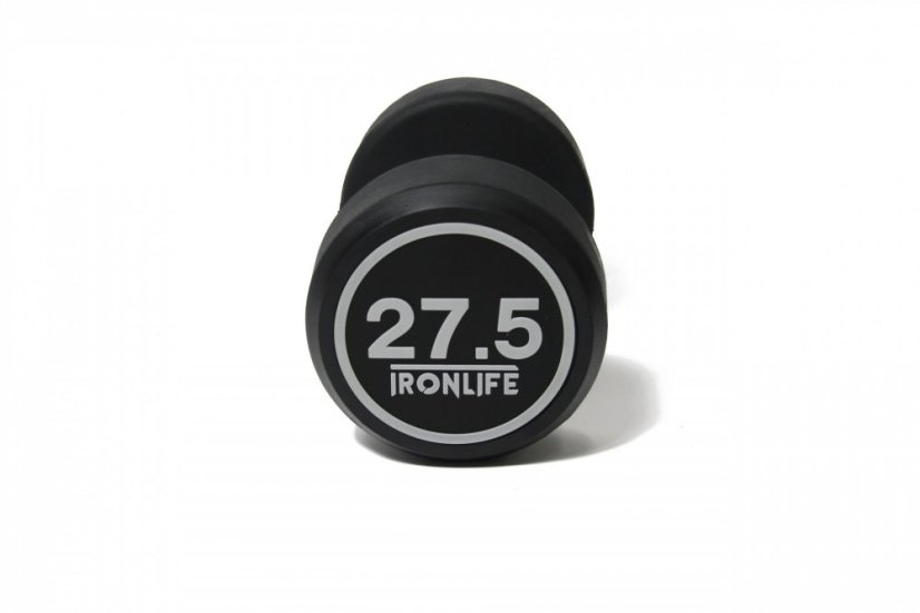 Pogumovaná jednoručná činka IRONLIFE 27,5 kg