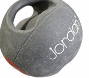JORDAN medicinball s úchopy 8 kg (červený) - NOVÝ DESIGN - 2. jakost