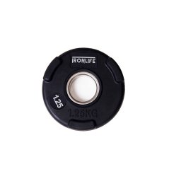 Kotouč olympijský pogumovaný IRONLIFE Deluxe plate 1,25 kg