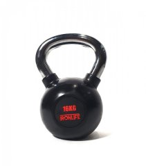 Kettlebell IRONLIFE 16 kg, rubberized