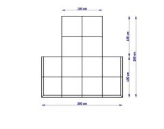 ATX LINE; Tréninková platforma pryžová pro stojany Power Rack, tl. 30 mm -  sestava A