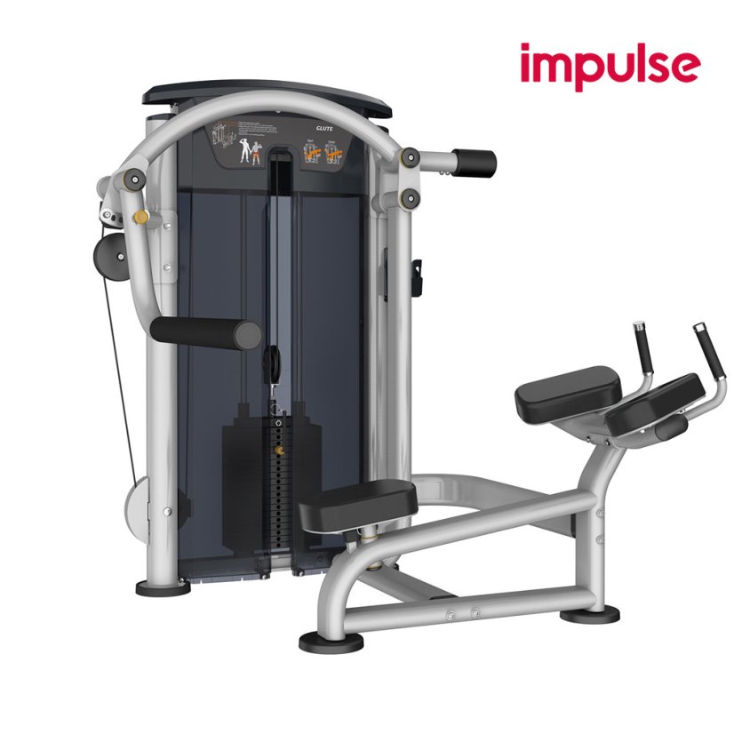 Posilovací stroj IMPULSE Glute - Varianta: Posilovací stroj Glute 72 kg