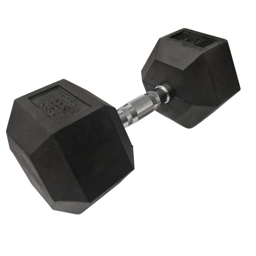 Hexa činka ARSENAL, pogumovaná s chromovaným madlem 17,5 kg