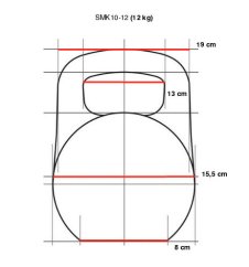 Uretánová činka IRONLIFE 12 kg