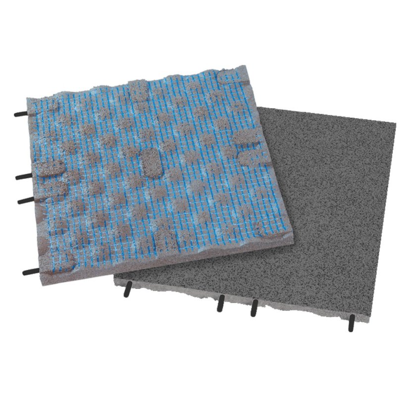 Podlaha SPORTEC STYLE PURCOLOR tl. 30 mm, 85% EPDM - Varianta: Style 50x50cm, Pur Color 85%, 30 mm, světle šedá