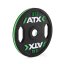 ATX; Kotouč Color Stripe 10 kg s úchopem, pogumovaný, černá/zelená