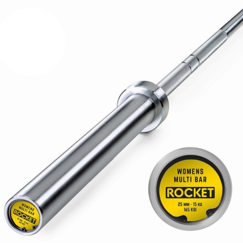 Olympijská osa dámská ATX LINE Multi Bar Rocket 15 kg - chrom