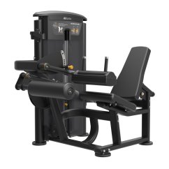 Posilovací stroj IMPULSE Seated Leg Curl - černý rám + černé čalounění