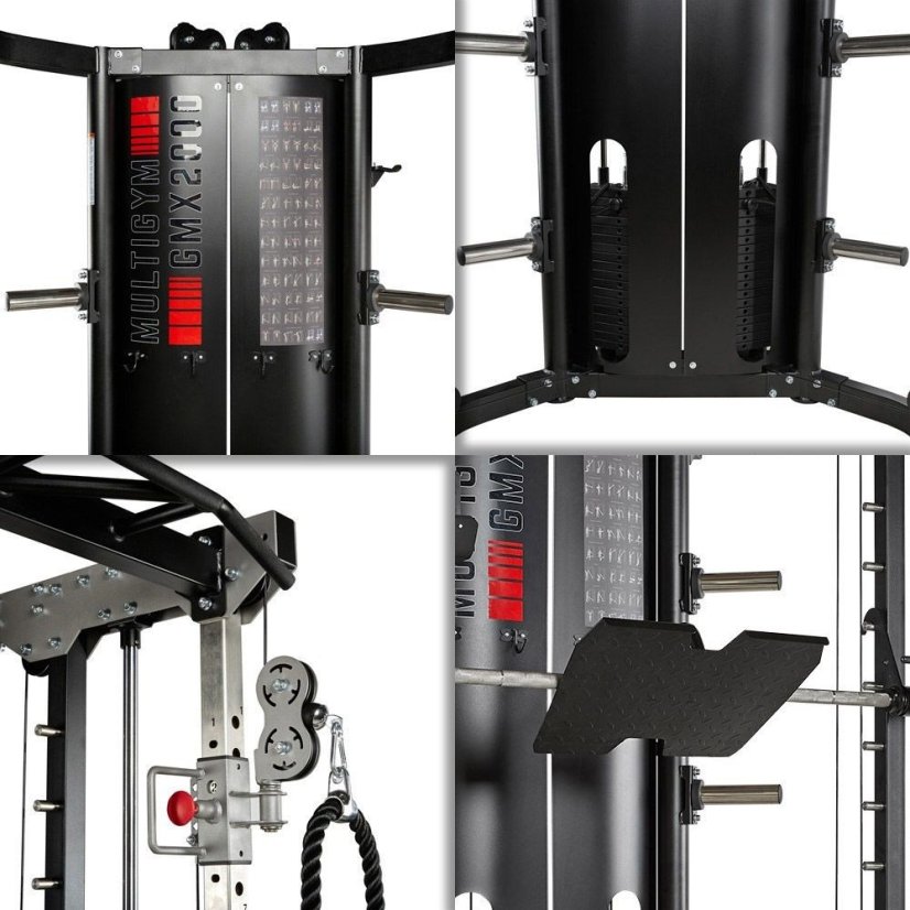 Multifunkční posilovací stroj ATX LINE MULTI GYM GMX-2000, cihličkové závaží 2 x 90 kg