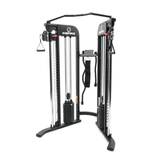 Multifunkční posilovací stroj INSPIRE; Functional Trainer, cihličkové závaží (2 x 75 kg)