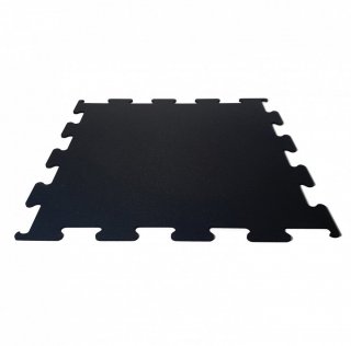 Sportovní podlaha do fitness, tl. 25 mm, puzzle 100 x 100 cm, černá