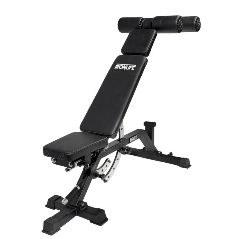 Posilňovacia lavica IRONLIFE Nastaviteľná úžitková lavica - NOVINKA