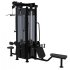 Multifunctional IMPULSE fitness tower - black frame + black upholstery