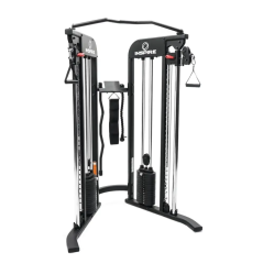 Multifunkčný posilňovací stroj INSPIRE; Functional Trainer, tehličkové závažie (2 x 75 kg)