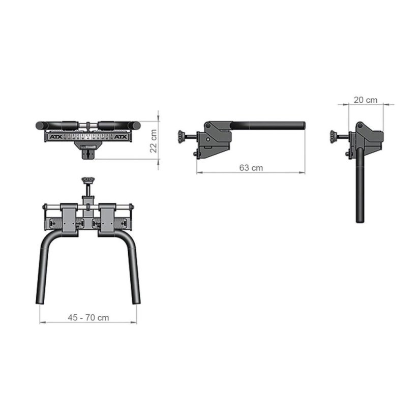 ATX® Dip Bar Indexing, pro klece 600, 700