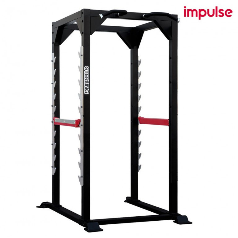 IMPULSE SL7009 POWER CAGE posilovací klec na dřepy, hrazda na přítahy