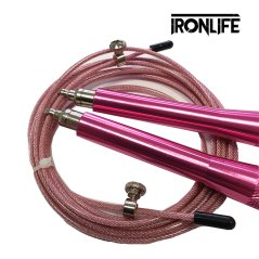 Švihadlo IRONLIFE Speed rope 300 cm PINK