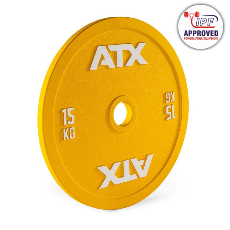 Kalibrovaný oceľový kotúč ATX RL 15 kg s reliéfnym povrchom