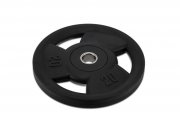 Rubberized weight PREMIUM RUBBER OL black 25 kg, hole 50 mm