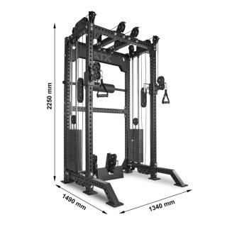 Posilovací stojan ATX LINE; Multi Pull Half Rack mit, 2 x 110 kg