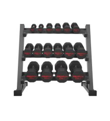 Sada pogumovaných činiek PROIRON 3 - 24 kg (8 párov + stojan)