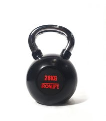 Kettlebell IRONLIFE 28 kg, rubberized
