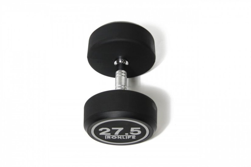 Pogumovaná jednoručná činka IRONLIFE 27,5 kg