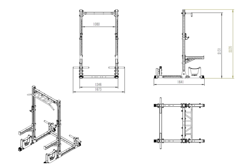 IRONLIFE Smith Machine Crossover Rack