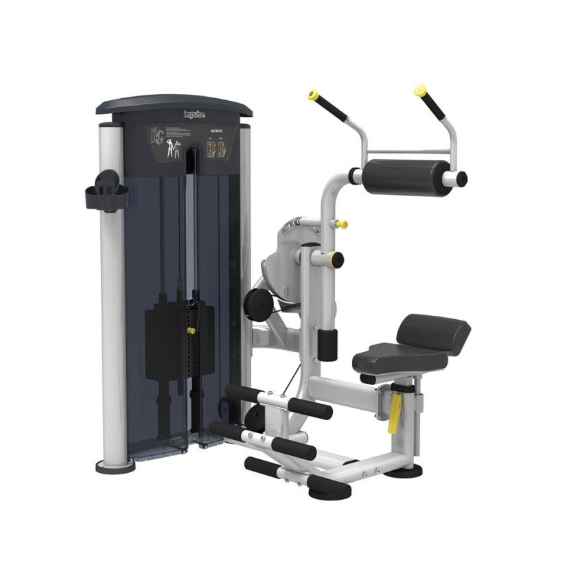 Posilovací stroj IMPULSE Abdominal/Back Extension - Varianta: Posilovací stroj Abdominal/Back Extension 72 kg