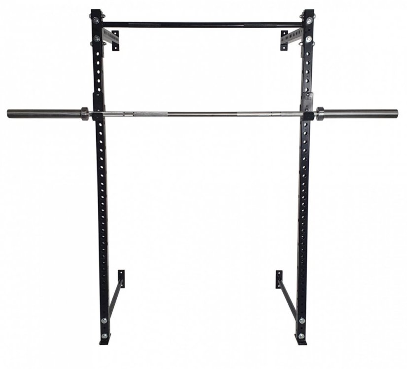 Wall Half Rack IRONLIFE, výška 195 cm, J-hooks, nosnosť 400 kg, hrúbka rámu 4 mm