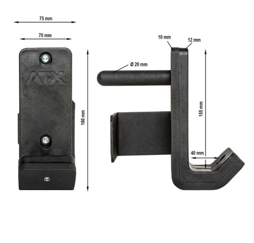 Držák na osu ATX® J-hooks, řada ATX-7, pár