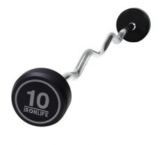 Set zahnutých bicepsových činek IRONLIFE (10-45 kg)
