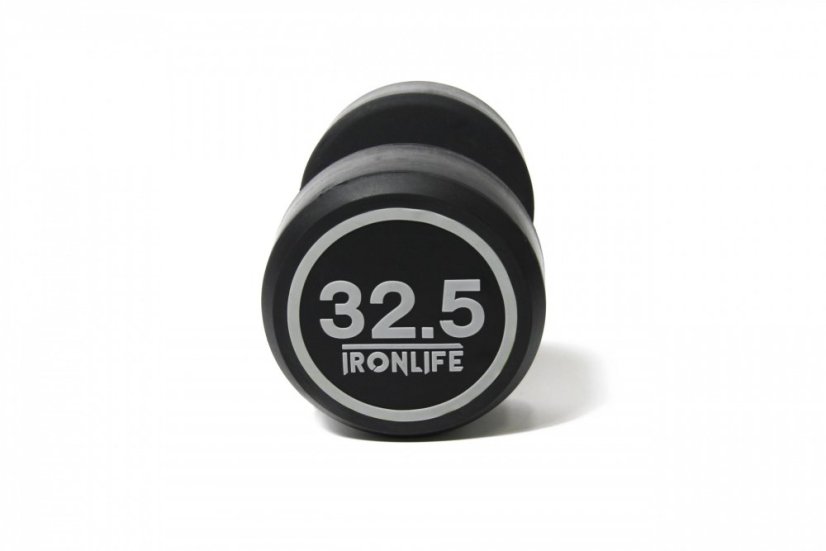 Pogumovaná jednoručná činka IRONLIFE 32,5 kg