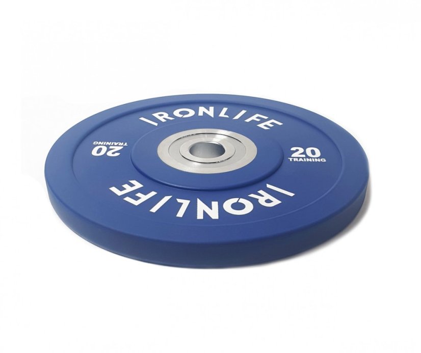 Uretánový disk IRONLIFE Bumper Competition 20 kg, modrý