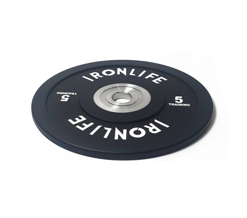 Uretánový disk IRONLIFE Bumper Competition 5 kg, čierny