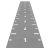 Sprint Track; Heavy Start & Finish, značky po 1bm, čísla, tl. 13 mm, 1 m²