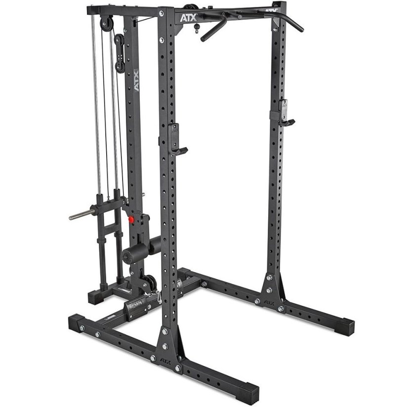 Stojan na dřepy ATX Half Rack 750 s kladkou na kotouče, výška 224 cm