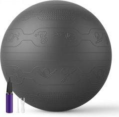 PROIRON Yoga Ball Embos - 65 cm, čierna