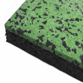 Sportovní podlaha GELMAT puzzle MAT, 10 mm, 80 % EPDM, zelená