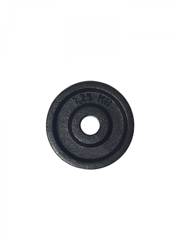 Činka s liatinovým kotúčom ARSENAL 1,25 kg, otvor 26 mm, ČIERNA