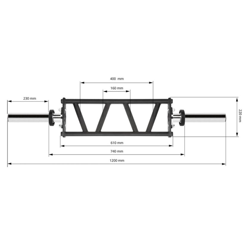 ATX LINE Multi Grip Bar 1200/50 mm - krátky