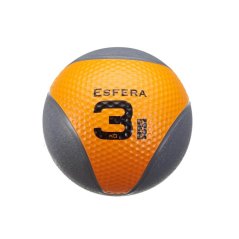 Medicinball gumový TRENDY 3 kg, oranžový