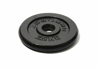 Cast iron disc ARSENAL 2,5 kg, bore 26 mm, black